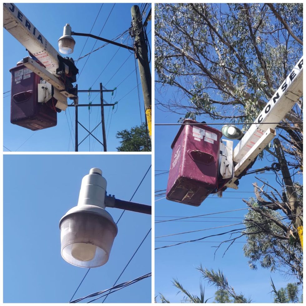 En la calle La Raya de la Cabecera Municipal se realizó el cambio de