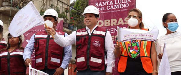 Banderazo a trabajos de drenaje en la Col. José López Portillo.